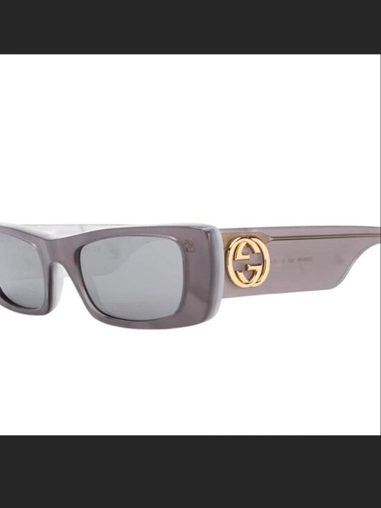 Gucci silver and gold sunglasses